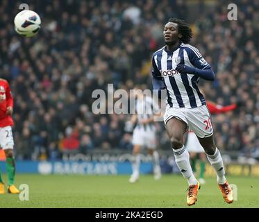 09. März 2013 - Fußball - Barclays Premiership Football - West Bromwich Albion Vs. Swansea City - Romelu Lakuku von West Bromwich Albion - Foto: Paul Roberts/Pathos. Stockfoto