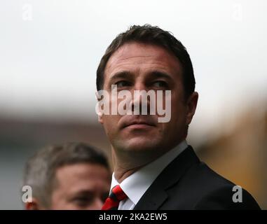 2.. Februar 2013 - npower Championship Football - Wolverhampton Wanderers vs. Cardiff City - Cardiff Manager Malky Mackay vor dem Start - Foto: Paul Roberts/Pathos. Stockfoto