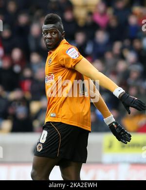 2.. Februar 2013 - npower Championship Football - Wolverhampton Wanderers vs. Cardiff City - Bakary Sako der Wölfe reagiert, nachdem er eine Chance verpasst hat - Foto: Paul Roberts/Pathos. Stockfoto