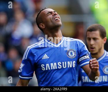 11.. Mai 2014 - Barclays Premier League - Cardiff City gegen Chelsea - Ashley Cole von Chelsea - Foto: Paul Roberts/Pathos. Stockfoto