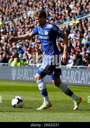 11.. Mai 2014 - Barclays Premier League - Cardiff City gegen Chelsea - Andre Schurrle aus Chelsea - Foto: Paul Roberts/Pathos. Stockfoto