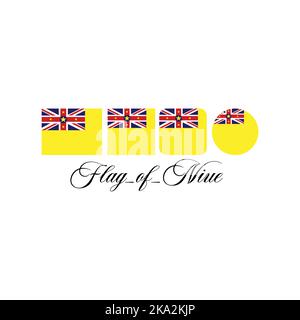 Die Nationalflagge Von Niue Stock Vektor