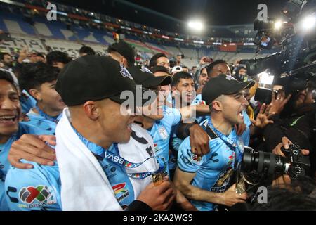 Mexiko-Stadt, Mexiko. 31. Oktober 2022. 30. Oktober 2022, Pachuca, Mexiko: Das Team von Pachuca Tuzos gewinnt den MX League Cup des Eröffnungsturnaments der mexikanischen Fußballliga im Hidalgo Stadium. Am 30. Oktober 2022 in Pachuca, Mexiko. (Foto von Ismael Rosas/ Quelle: Eyepix Group/Alamy Live News Stockfoto