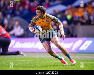 EDINBURGH, SCHOTTLAND - 29. OKTOBER: Australische Scrum-Half, Nic White, während des Autumn International Spiels zwischen Schottland und Australien auf Murrayfie Stockfoto