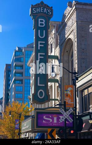 Shea's Theatre Schild Buffalo New York, USA Stockfoto