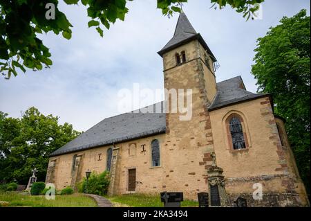 Römisch-katholische Kirche St. Peter in Roth an der Our, Deutschland. Stockfoto