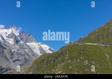 Kaiser Franz Josef’s hohe und Großglockner, der höchste Berg Österreichs. Stockfoto