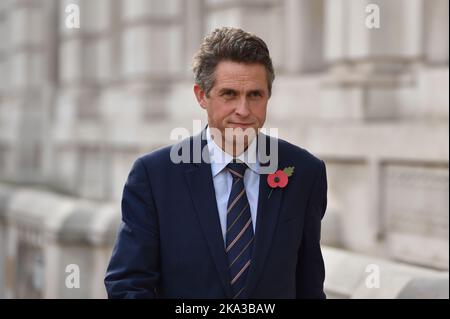 London, Großbritannien, 31.. Oktober 2022. Kabinettsminister Gavin Wiliamson vor dem Kabinettsbüro in Westminster gesehen. Quelle: Thomas Krych/Alamy Live News Stockfoto