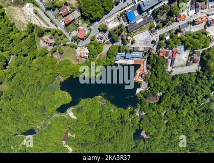 Luftaufnahme von Sovata Resort - Rumänien, über Ansicht, Sommer Stockfoto