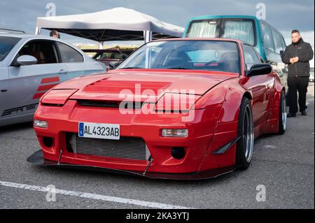 Detail eines Nissan Silvia S13 Stockfoto