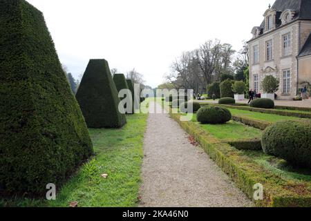 Chateau Azay Le Ferron, Centre, Frankreich. Stockfoto