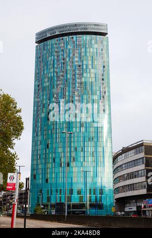 Radisson Blu Hotel, Holloway Circus, Queensway, Birmingham, Warwickshire, West Midlands, England. Stockfoto