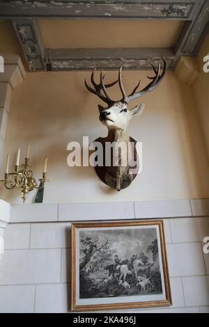 Chateau Azay Le Ferron, Centre, Frankreich. Stockfoto