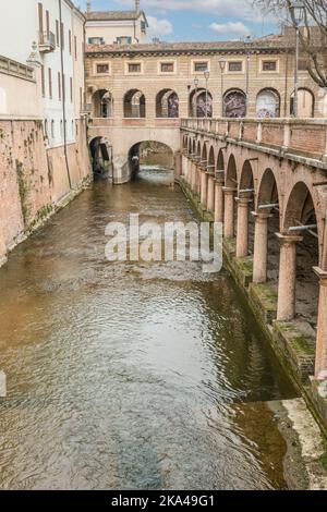 Mantua, Italien - 02-27-2022: Die schöne Pescherie von Giulio Romano in Mantua Stockfoto