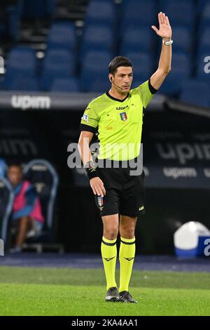 Olimpico Stadium, Roma, Italien. 30. Oktober 2022. Serie A League Football Match, Lazio versus Salernitana; Schiedsrichter Gianluca Manganiello Credit: Action Plus Sports/Alamy Live News Stockfoto