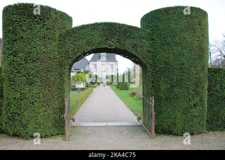 Chateau Azay Le Ferron, Centre, Frankreich. Stockfoto