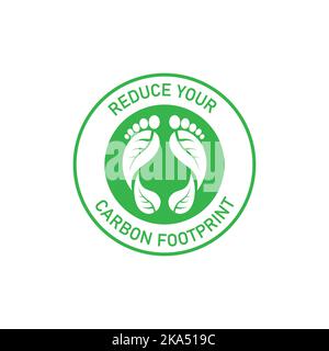 Design Des Konzepts „Co2-Bilanz“. Vektorgrafik. Stock Vektor