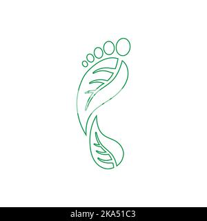 Design Des Konzepts „Co2-Bilanz“. Vektorgrafik. Stock Vektor