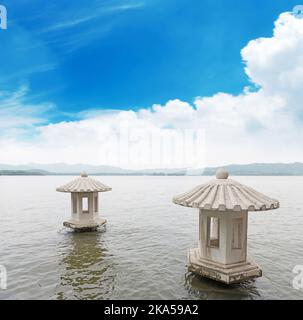 Wunderschöne Landschaft am westlichen See in hangzhou, China Stockfoto