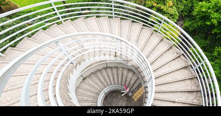 Spindeltreppen Stockfoto