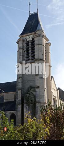 Église saint Cyr - sainte Julitte à Villejuif, Val de Marne, Frankreich Stockfoto