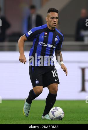 Mailand, Italien, 29.. Oktober 2022. Lautaro Martinez vom FC Internazionale beim Spiel der Serie A in Giuseppe Meazza, Mailand. Bildnachweis sollte lauten: Jonathan Moscrop / Sportimage Stockfoto