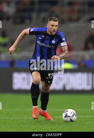 Mailand, Italien, 29.. Oktober 2022. Milan Skriniar des FC Internazionale während des Spiels der Serie A bei Giuseppe Meazza, Mailand. Bildnachweis sollte lauten: Jonathan Moscrop / Sportimage Stockfoto