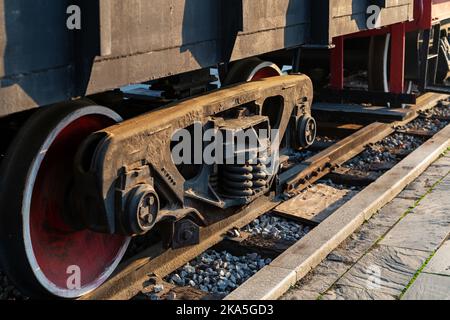 Schwerindustrie Fabrik, Produktion der Stahlzugräder Stockfoto