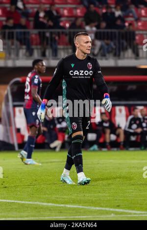 Monza, Italien. 31. Oktober 2022. ?Ukasz Skorupski von Bologna FC gesehen während der Serie A Fußballspiel zwischen AC Monza und Bologna FC im Stadio Brianteo.(Final Score; AC Monza 1:2 Bologna FC) Credit: SOPA Images Limited/Alamy Live News Stockfoto