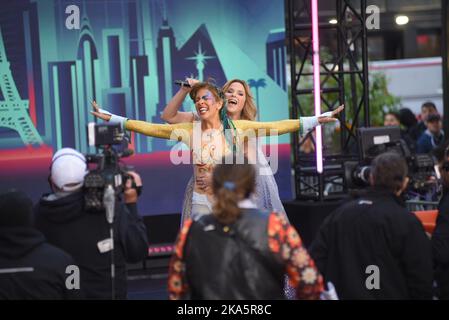 New York, Usa. 31. Oktober 2022. Hoda Kotb und Jenna Bush Hager nehmen an der Today TV Show Halloween-Party in New York City Teil. Kredit: SOPA Images Limited/Alamy Live Nachrichten Stockfoto