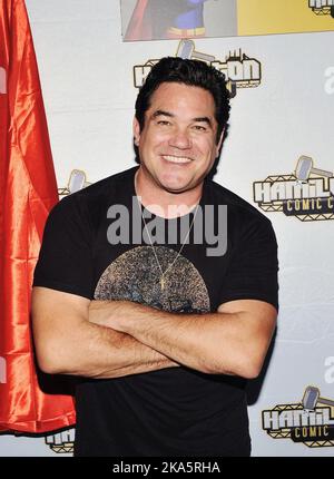 24. September 2022: Hamilton, Ontario, Kanada. Der US-amerikanische Schauspieler Dean Cain (bekannt für seine Rolle als Superman in der Fernsehserie Lois & Clark) auf der Hamilton Comic Con im Canadian Warplane Heritage Museum. Stockfoto