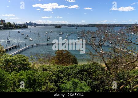 Der Murray Rose Pool (ehemals Redleaf Pool) im Viertel Double Bay in Sydney, Australien Stockfoto