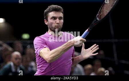 Gilles Simon von Frankreich am 1. Tag des Rolex Paris Masters 2022, ATP Masters 1000 Tennisturniers am 29. Oktober 2022 in der Accor Arena in Paris, Frankreich - Foto: Jean Catuffe/DPPI/LiveMedia Stockfoto