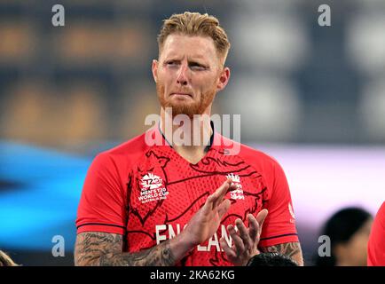 Der englische Ben Stokes vor dem WM-Super-12-Spiel T20 bei der Gabba in Brisbane, Australien. Bilddatum: Dienstag, 1. November 2022. Stockfoto