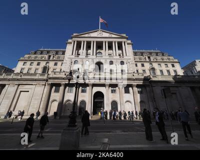 LONDON, Großbritannien - CIRCA OKTOBER 2022: Bank of England BoE Stockfoto