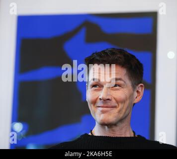 Oslo 20160429. A-ha trifft die Presse in Oslo. Morten Harket, Magne Furuholmen und Paul Savoy Foto: Terje Pedersen / NTB scanpix Stockfoto