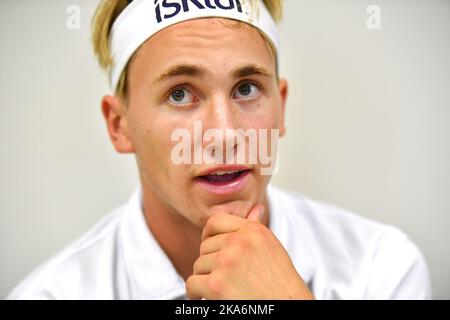 Oslo, Norwegen 20160920. Der norwegische Tennisspieler Casper Ruud (17). FOTO:Bjoern S. Delebekk / VG / NTB scanpix. Stockfoto