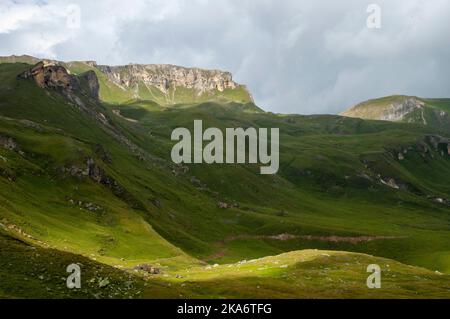 Die Großglockner Hochalpenstraße in Österreich. Stockfoto
