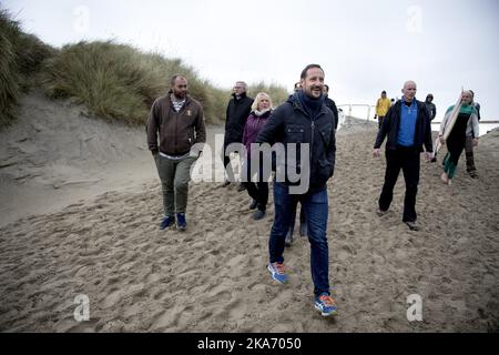 Klepp, Norwegen 20171007. Kronprinz Haakon bei der Eröffnung von Eurosurf am Borestrand. Foto: Carina Johansen / NTB Scanpi Stockfoto