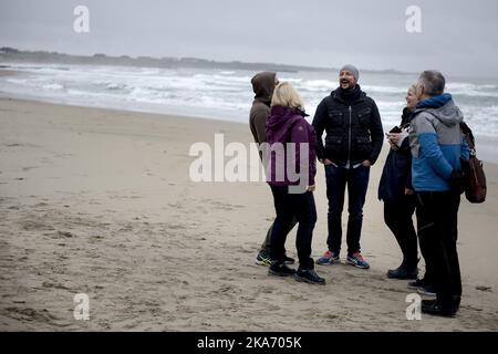 Klepp, Norwegen 20171007. Kronprinz Haakon bei der Eröffnung von Eurosurf am Borestrand. Foto: Carina Johansen / NTB Scanpi Stockfoto