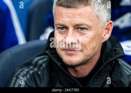 Ole Gunnar Solskjær, Manager der Manchester Uniteds Stockfoto