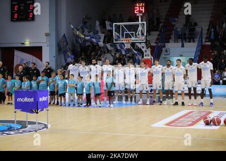 PalaRadi, Cremona, Italien, 30. Oktober 2022, Vanoli Cremona während Vanoli Basket Cremona vs Kienergia Rieti - Italienische Basketball Serie A2 Herren Champio Stockfoto