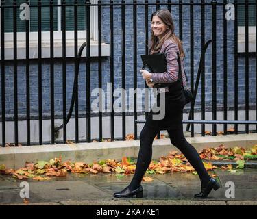 London, Großbritannien. 01.. November 2022. Michelle Donelan, MP, Staatssekretärin für Digital, Kultur, Medien und Sport, Minister bei Kabinettssitzung in Downing Street, London, UK Quelle: Imageplotter/Alamy Live News Stockfoto