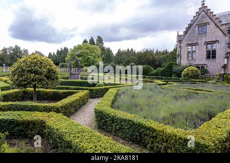 Spanish Garden, Newstead Abbey, Nottinghamshire, England, Großbritannien Stockfoto