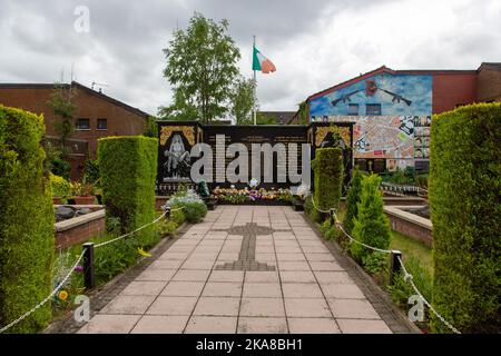 Republican Memorial, Falls Road, Belfast, Nordirland Stockfoto