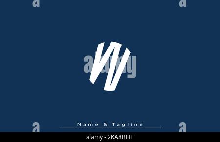 Buchstabenbuchstaben Initialen Monogramm-Logo VV Stock Vektor