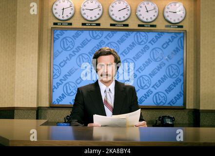 Anchorman: Die Legende Von Ron Burgundy Anchorman Will Ferrell Stockfoto