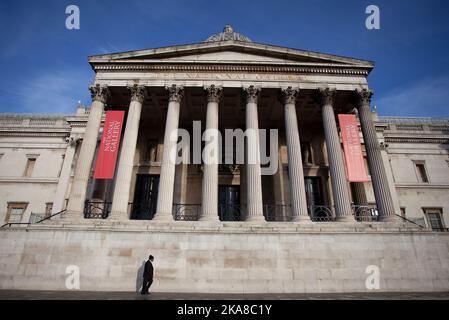 National Gallery, Trafalgar Square. London Stockfoto