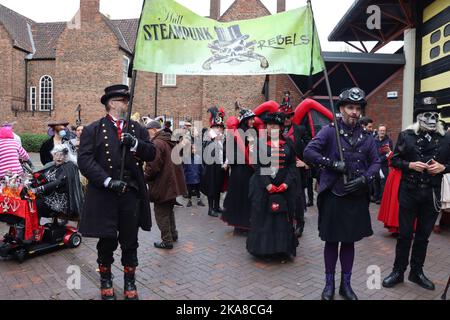 Hulloween Steampunk Festival, Kingston upon Hull, Großbritannien Stockfoto
