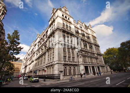 Das Whitehall Court Building. London, England Stockfoto